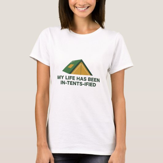 Mijn leven is in tents-Ified T-shirt (Voorkant)