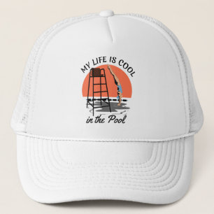 Mijn leven is kool in de pool - Perfect zwemontwer Trucker Pet