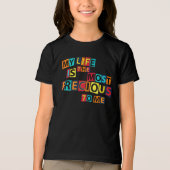Mijn Leven Is Kostbaar Voor Mij Tri-Blend Shirt (Voorkant)