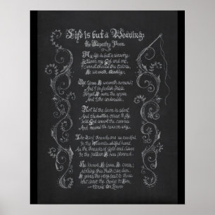 Mijn leven is maar een weven poster