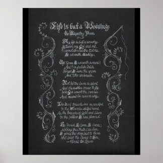 Mijn leven is maar een weven poster