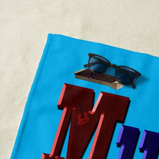 Mijn leven is muziek, strandlaken (In situ)