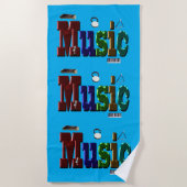 Mijn leven is muziek, strandlaken (Voorkant)