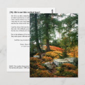 MIJN LEVEN IS NIET DEZE VERTICALE UUR BRIEFKAART (Voorkant / Achterkant)