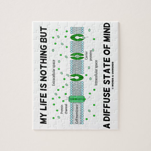 Mijn leven is niets anders dan een verwarde staat  legpuzzel (Verticaal)