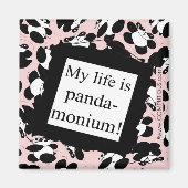 Mijn leven is panda-monium magneet (Voorkant)