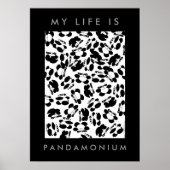Mijn leven is panda-monium poster (Voorkant)