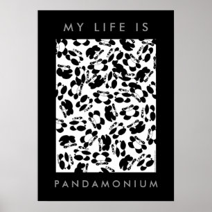 Mijn leven is panda-monium poster