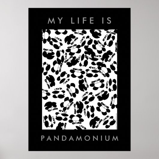 Mijn leven is panda-monium poster (Voorkant)