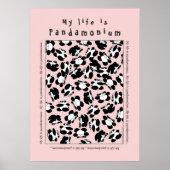 Mijn leven is panda-monium poster (Voorkant)