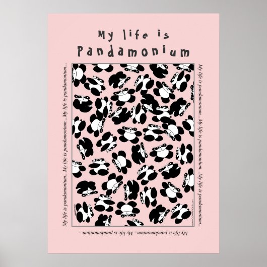 Mijn leven is panda-monium poster (Voorkant)