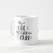 Mijn leven is serieuzer dan mijn mok. koffiemok (Voorkant links)