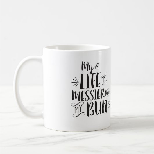 Mijn leven is serieuzer dan mijn mok. koffiemok (Links)