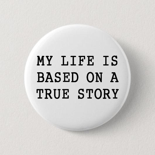 Mijn leven is waar ronde button 5,7 cm (Voorkant)