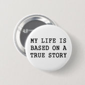 Mijn leven is waar ronde button 5,7 cm (Voorkant /achterkant)