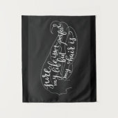 Mijn leven is zeker niet perfect, maar mijn haar i wandkleed (Voorkant)