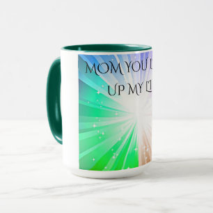 "MIJN LEVEN LICHT OP" KOFFIE OF TEA MOK. MOK