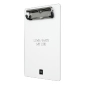 Mijn Leven Lief/Haat Mini Klembord (Angled2)