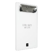 Mijn Leven Lief/Haat Mini Klembord (Schuin)