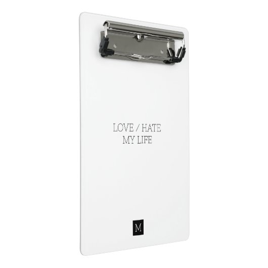 Mijn Leven Lief/Haat Mini Klembord (Schuin)