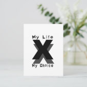 mijn leven mijn keuze briefkaart (Staand voorkant)