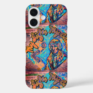 Mijn leven, mijn keuze. Prinses-achtige vrouw & Fr iPhone 16 Hoesje