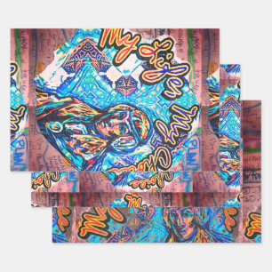 Mijn leven, mijn keuze. Prinses-achtige vrouw & Fr Inpakpapier Vel