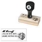 Mijn leven, mijn keuze. Prinses-achtige vrouw & Fr Rubberstempel (Gestempeld)