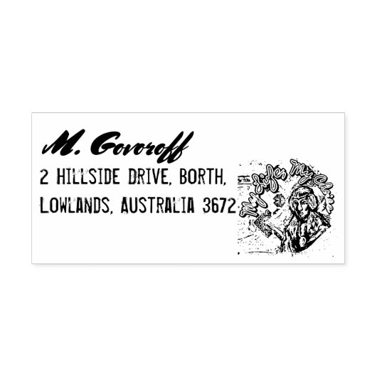 Mijn leven, mijn keuze. Prinses-achtige vrouw & Fr Rubberstempel (Afrduk)