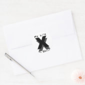 mijn leven mijn keuze ronde sticker (Envelop)