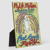 Mijn leven, mijn keuze White Angel Schilderend Pla Fotoplaat (Zijkant)