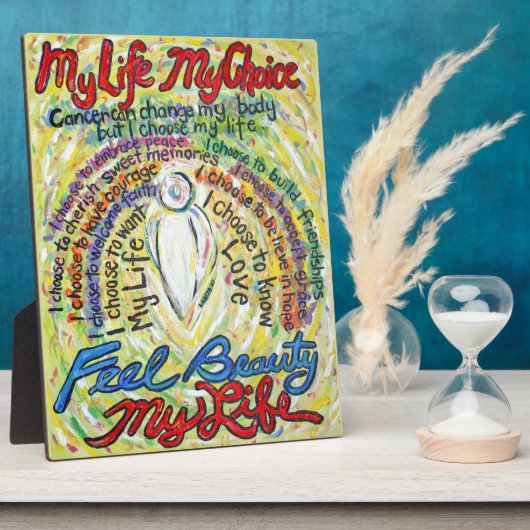 Mijn leven, mijn keuze White Angel Schilderend Pla Fotoplaat (Zijkant)