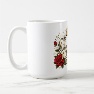 Mijn Leven Mijn Regels Gotische Rozen Kroon Bloemr Koffiemok