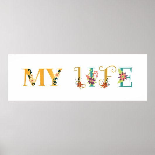 Mijn leven poster (Voorkant)