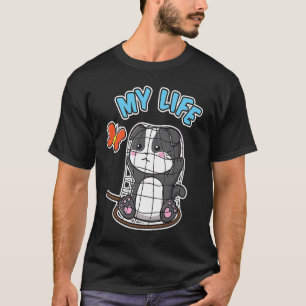 Mijn leven Schattigee kat gevangen in een vlindern T-shirt