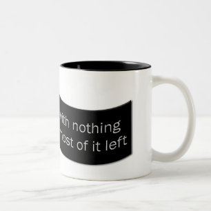 Mijn leven tweekleurige koffiemok