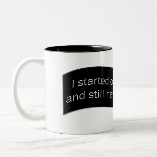 Mijn leven tweekleurige koffiemok (Links)