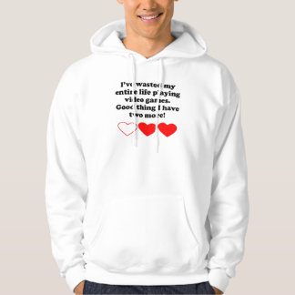 Mijn leven verspild met videospelletjes hoodie