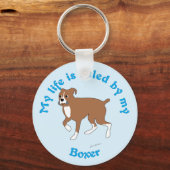 Mijn leven wordt geleid door mijn baas sleutelhanger (Voorkant)