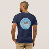 Mijn leven wordt gereguleerd door mijn Malamute T-shirt (Achterkant volledig)