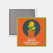 Mijn leven wordt meer overvloedig magneet (Voorkant / Achterkant)