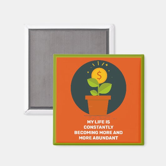 Mijn leven wordt meer overvloedig magneet (Voorkant / Achterkant)