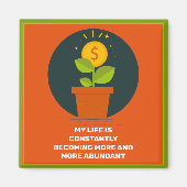 Mijn leven wordt meer overvloedig magneet (Voorkant)