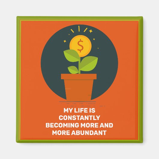 Mijn leven wordt meer overvloedig magneet (Voorkant)