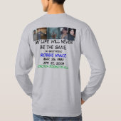 Mijn leven zal nooit hetzelfde zijn... riep Robbie T-shirt (Achterkant)