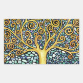 Mijn levensboom rechthoekige sticker (Voorkant)