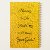 Mijn levensgeel getextureerd  plannen planner (Achterkant)