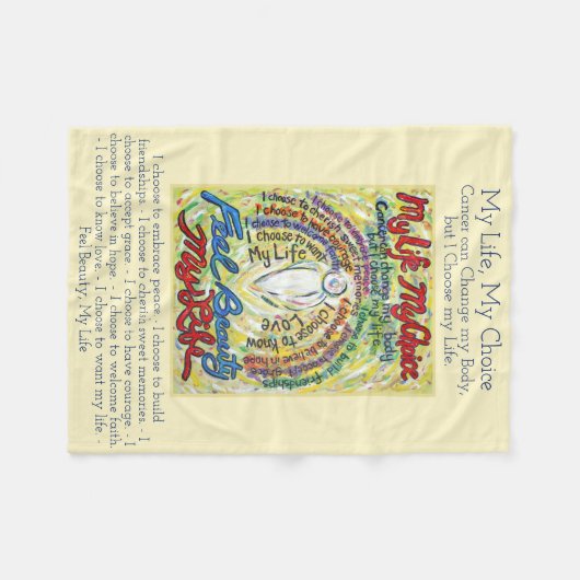 Mijn levenskeuzekanker Angel Soft Fleece Blankets (Voorkant (Horizontaal))