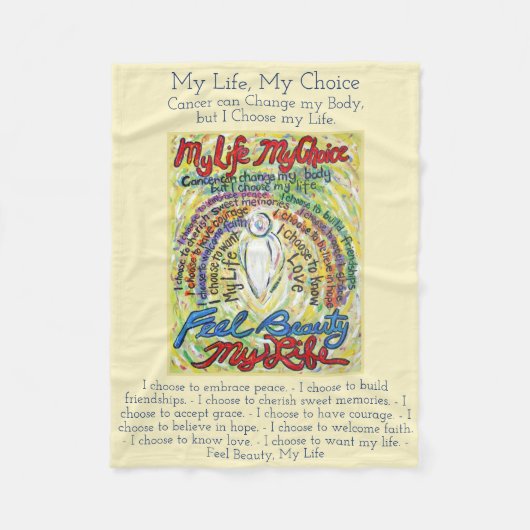 Mijn levenskeuzekanker Angel Soft Fleece Blankets (Voorkant)