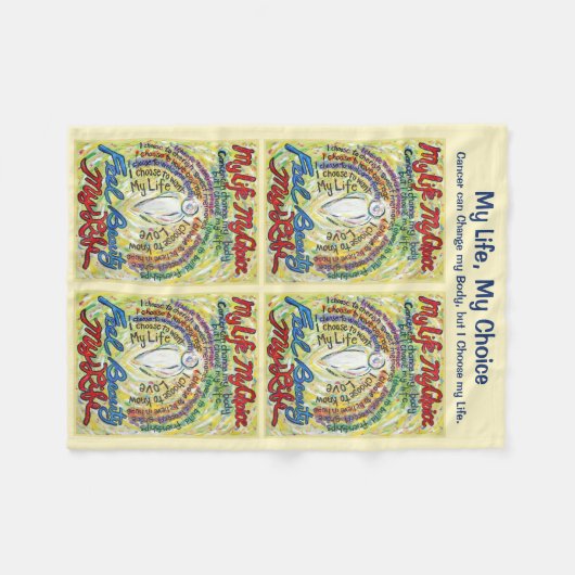 Mijn levenskeuzekanker Angel Soft Fleece Blankets (Voorkant (Horizontaal))